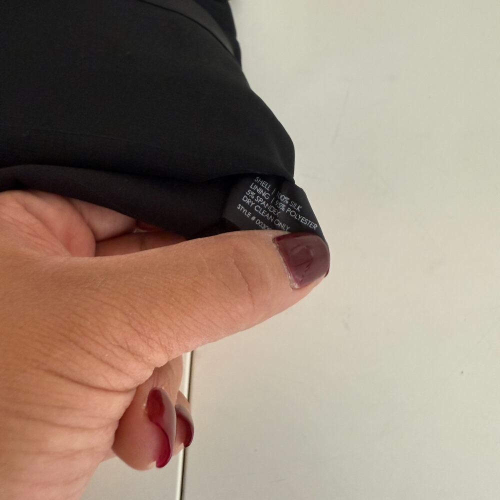 Club Monaco Black Tiered Mini 100% Silk Skirt - 0 - Picture 5 of 7